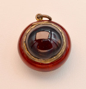 Antique gold and enamel perfume holder 18th century,  can be worn as a pendant