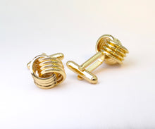 Gold-plated Love Knot Cufflinks