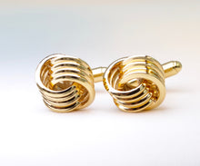 Gold-plated Love Knot Cufflinks