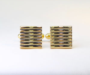 Ripple Gold-plated Cufflinks