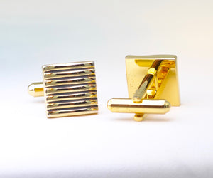 Ripple Gold-plated Cufflinks