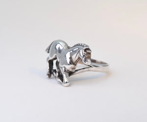 Sterling Silver Horse Ring