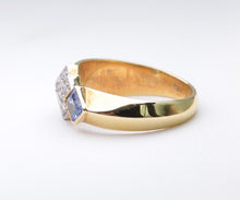 Italian-design Sapphire and Diamond Ring