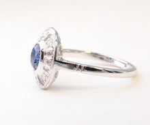 Sapphire Ring in 18K White Gold