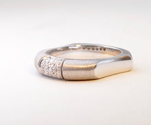 Satin Finish Diamond Pave Band