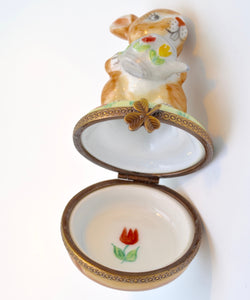 Tea-Pouring Bunny Rabbit Limoges