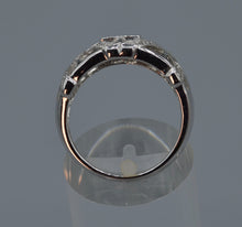 14K white gold Sapphire and Diamond band