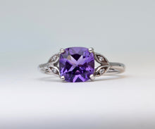 Amethyst Ring in Sterling Silver