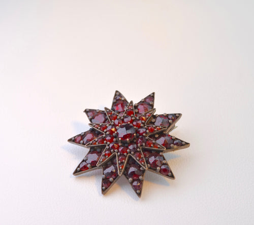 Victorian Bohemian Garnet Brooch