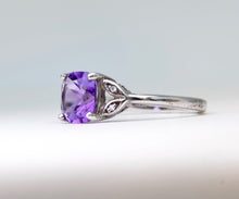 Amethyst Ring in Sterling Silver