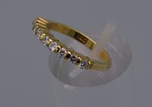 18K yellow gold Diamond Anniversary Band with nine Diamonds