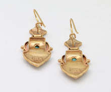 14K Victorian Dangle Earrings