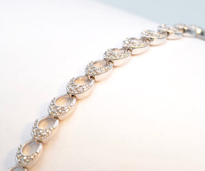 Sterling Silver/CZ Bracelet