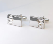 Cufflinks with Cubic Zirconia Accents