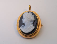 14K Yellow Gold Victorian Hard-Stone Cameo