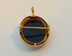 14K Yellow Gold Victorian Hard-Stone Cameo